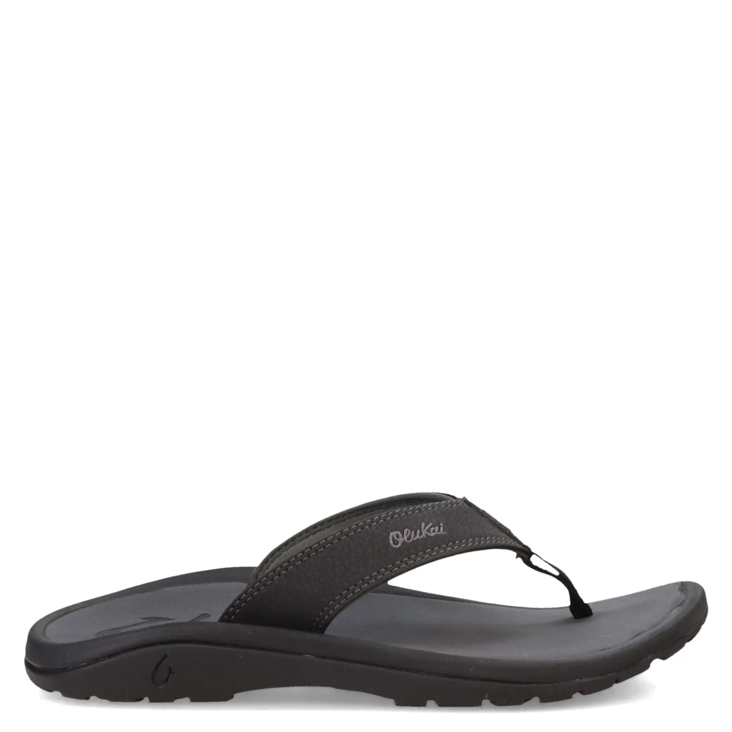 Sandals*OluKai Men's , Ohana Sandal Black/Dk Shadow