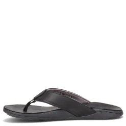Flip Flops*OluKai Men's , Tuahine Sandal Black