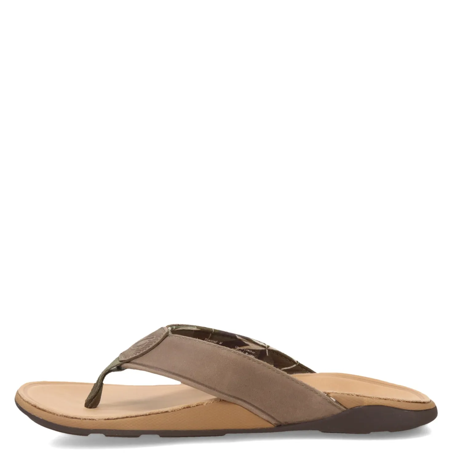 Flip Flops*OluKai Men's , Tuahine Sandal Hunter/Golden Sand