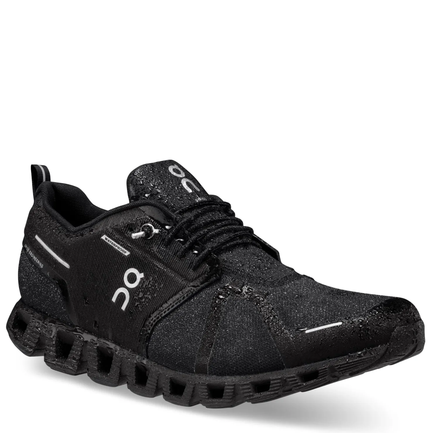 Running*ON Running Men's , Cloud 5 Waterproof Running Shoe All Black
