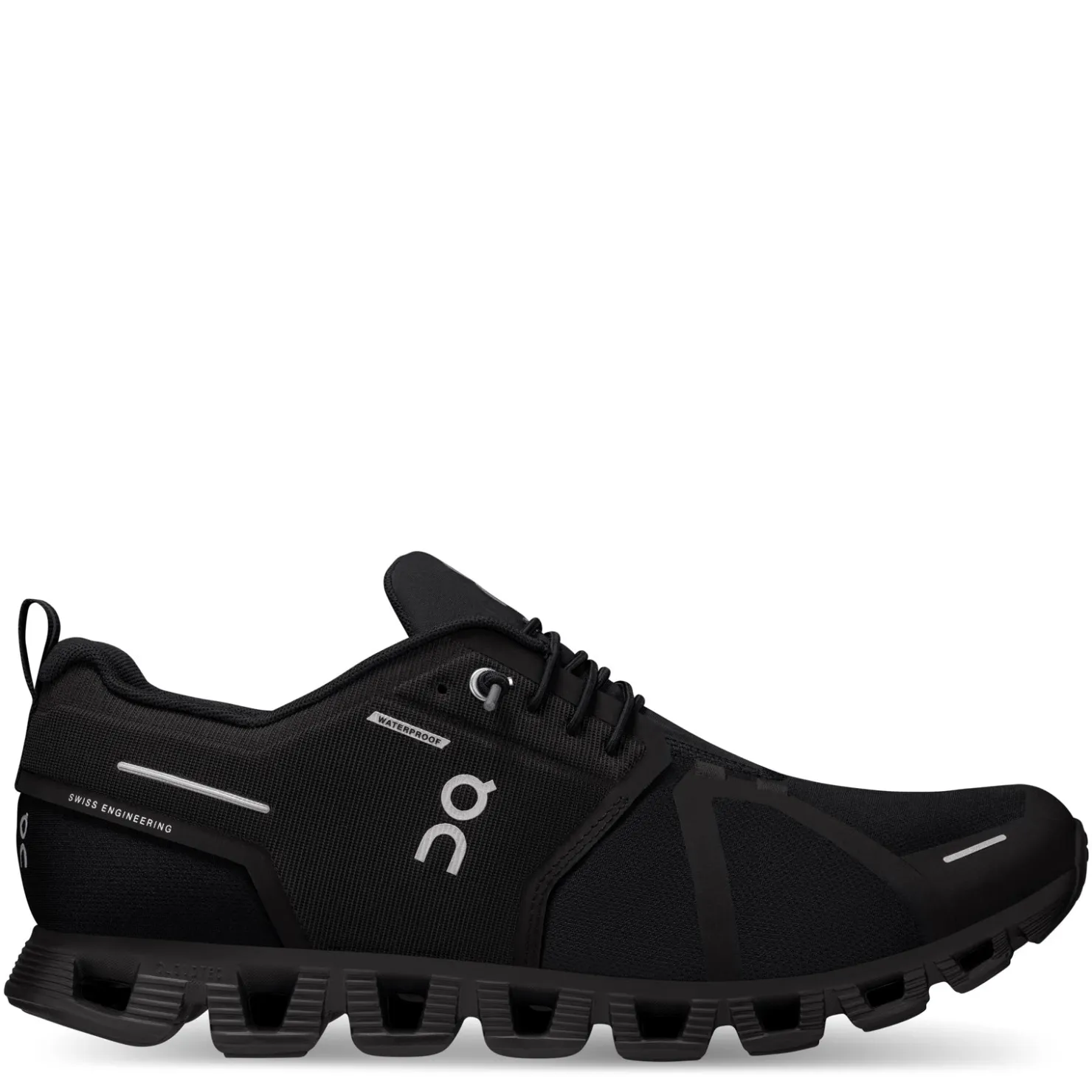 Running*ON Running Men's , Cloud 5 Waterproof Running Shoe All Black