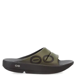 Sandals*OOFOS Men's , OOahh Sport Slide Sandal Tactical Green