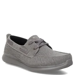 Boat Shoes*Propet Men's , Viasol Lace Boat Shoe Gray