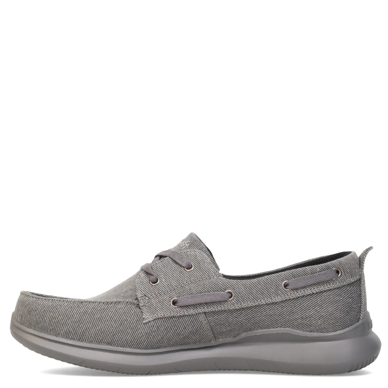 Boat Shoes*Propet Men's , Viasol Lace Boat Shoe Gray