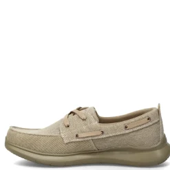 Boat Shoes*Propet Men's , Viasol Lace Boat Shoe Tan