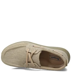 Boat Shoes*Propet Men's , Viasol Lace Boat Shoe Tan