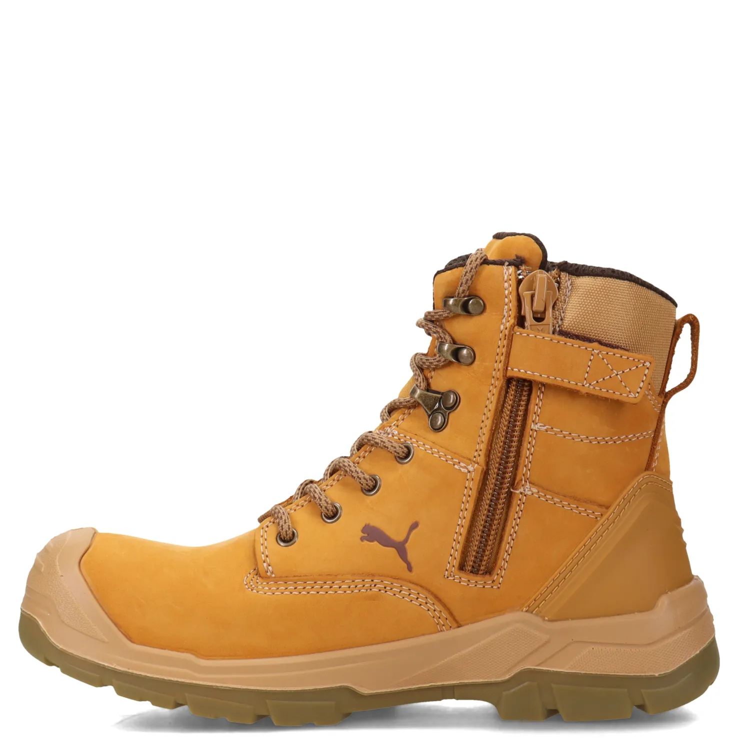Boots*Puma Safety Men's Puma, Conquest 7 Inch CTX Waterproof Boot Wheat