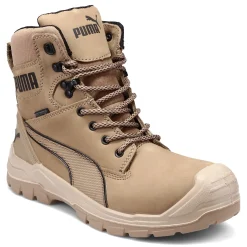 Boots*Puma Safety Men's Puma, Conquest 7 Inch CTX Waterproof Boot Stone