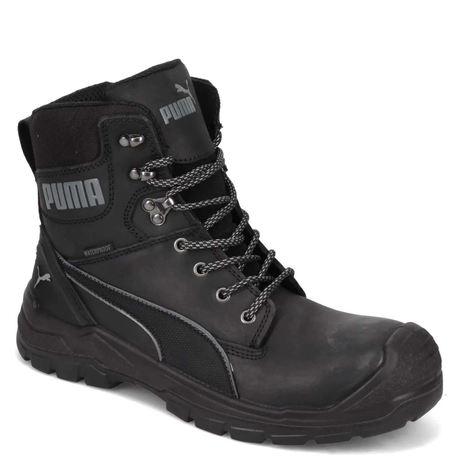Boots*Puma Safety Men's , Conquest 7 Inch CTX Waterproof Boot Black