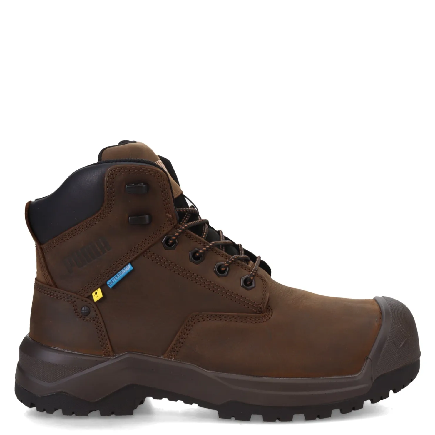 Work & Safety*Puma Safety Men's , Granite HD MT Mid Comp Toe Boot Brown