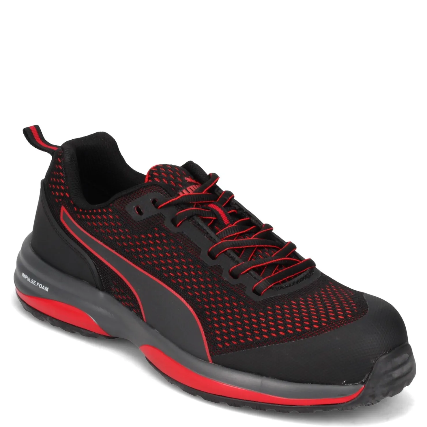 Work & Safety*Puma Safety Men's , Speed Comp Toe Work Shoe Black / Red