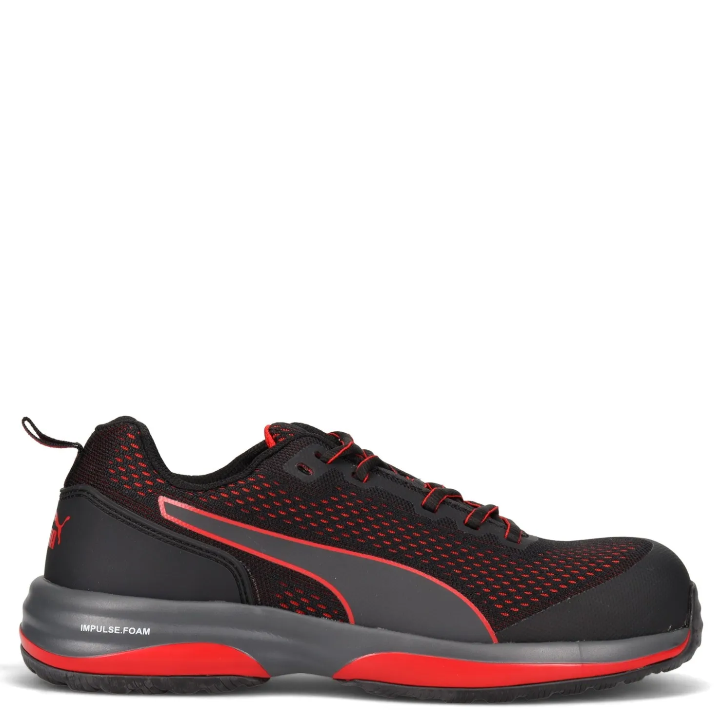 Work & Safety*Puma Safety Men's , Speed Comp Toe Work Shoe Black / Red