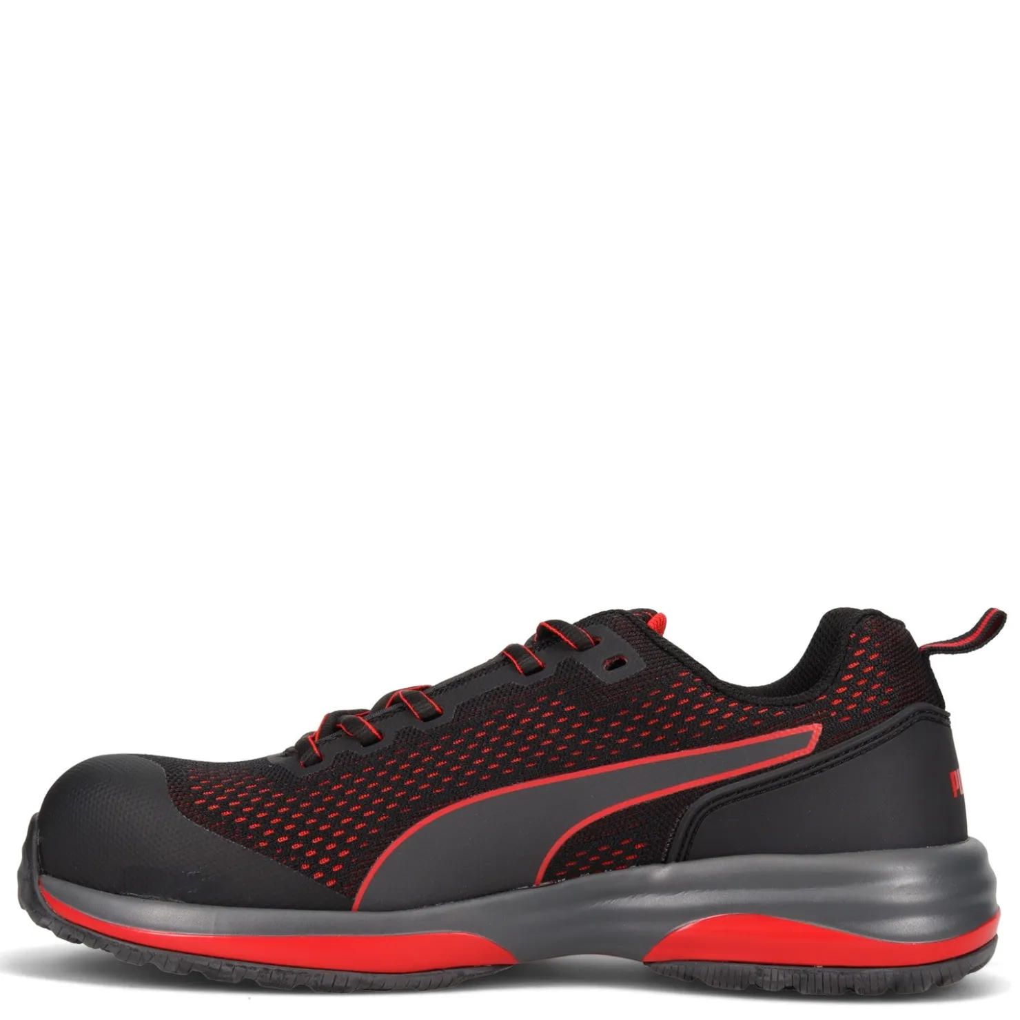 Work & Safety*Puma Safety Men's , Speed Comp Toe Work Shoe Black / Red