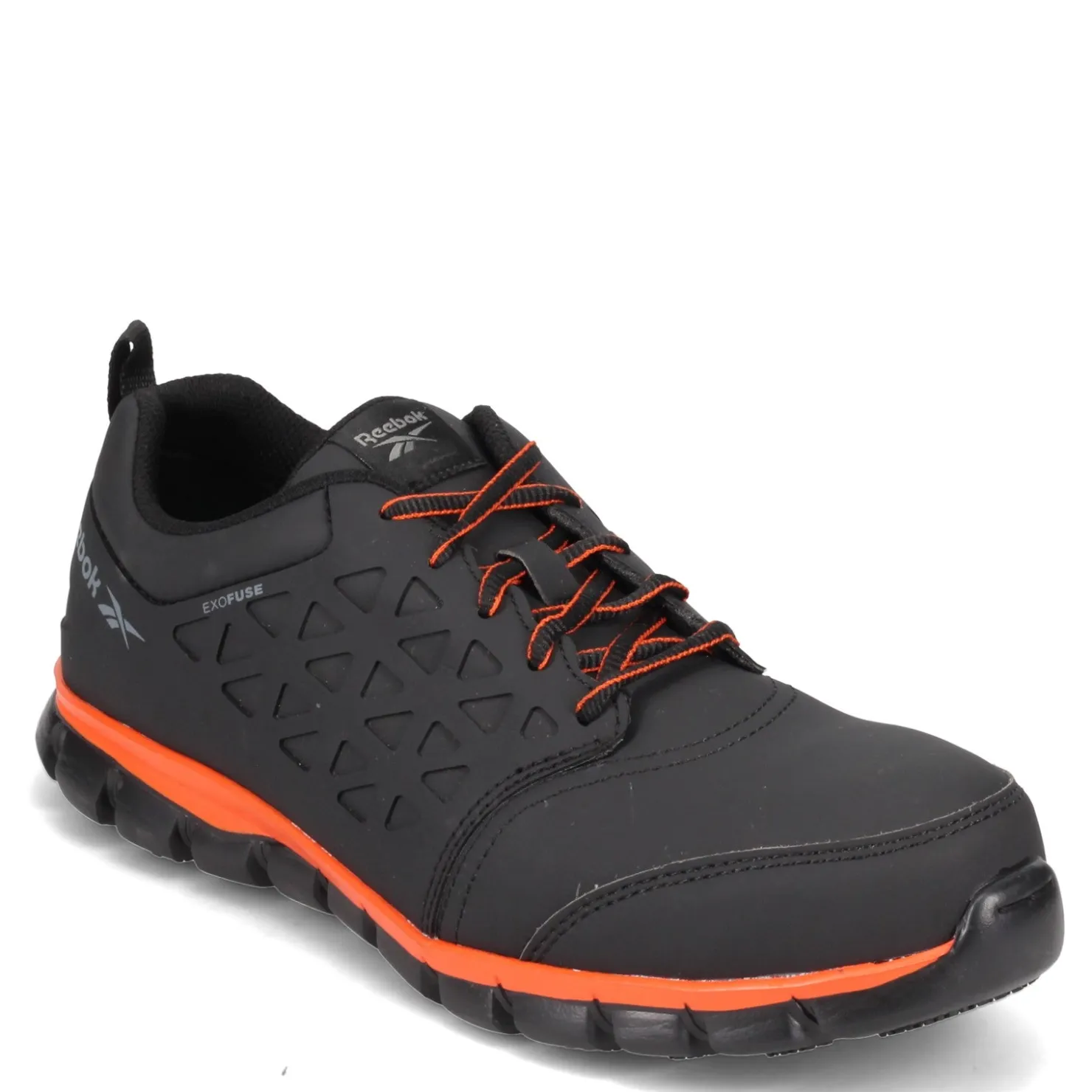 Work & Safety*Reebok Work Men's , Sublite Cush Exofuse Work Shoe Black Orange