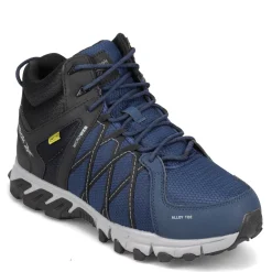 Boots*Reebok Work Men's , Trail Grip Mid Work Shoe Navy / Black