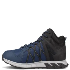 Work & Safety*Reebok Work Men's , Trail Grip Mid Work Shoe Navy / Black
