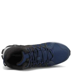 Work & Safety*Reebok Work Men's , Trail Grip Mid Work Shoe Navy / Black
