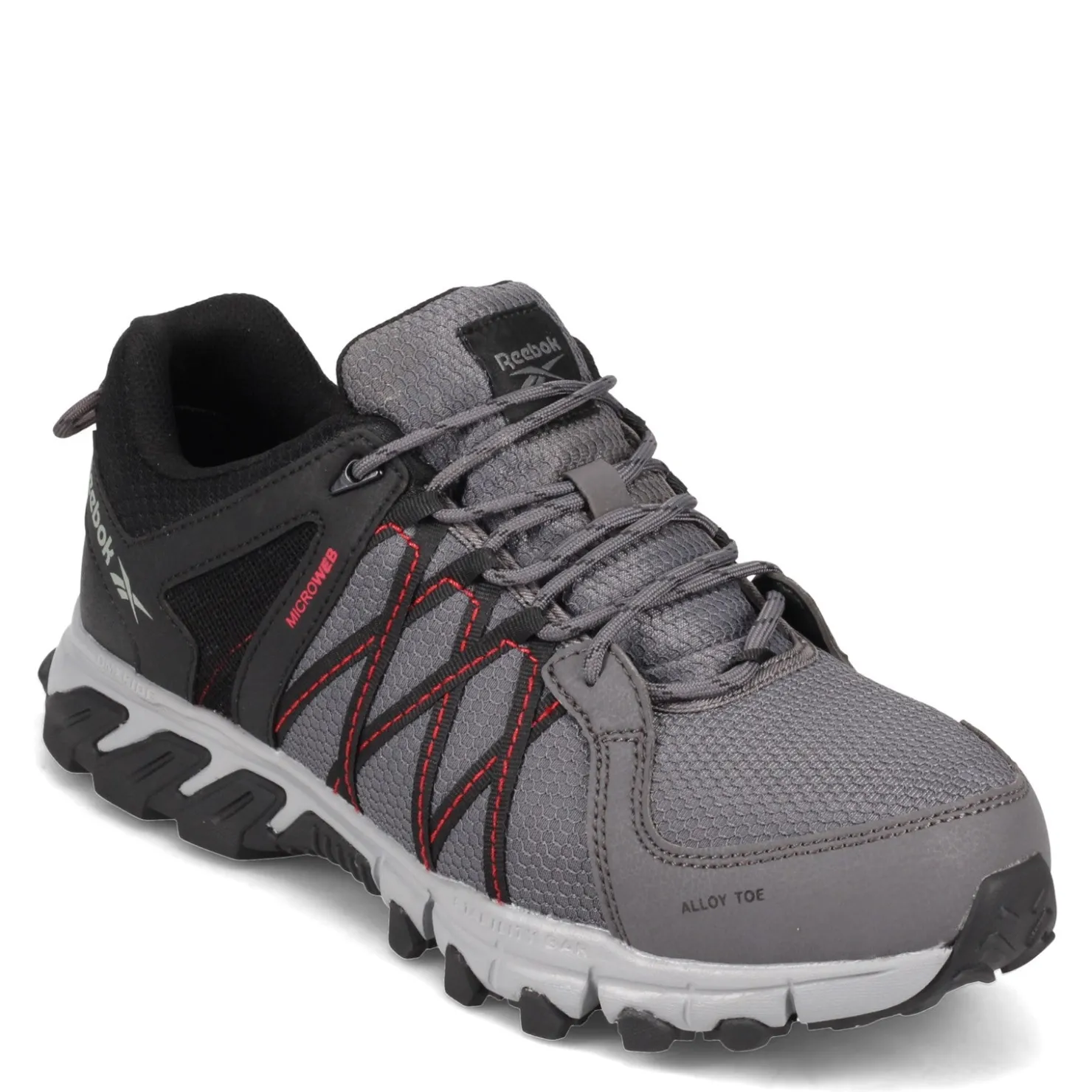 Sneakers & Athletics*Reebok Work Men's , Trail Grip Low Work Shoe Grey Black