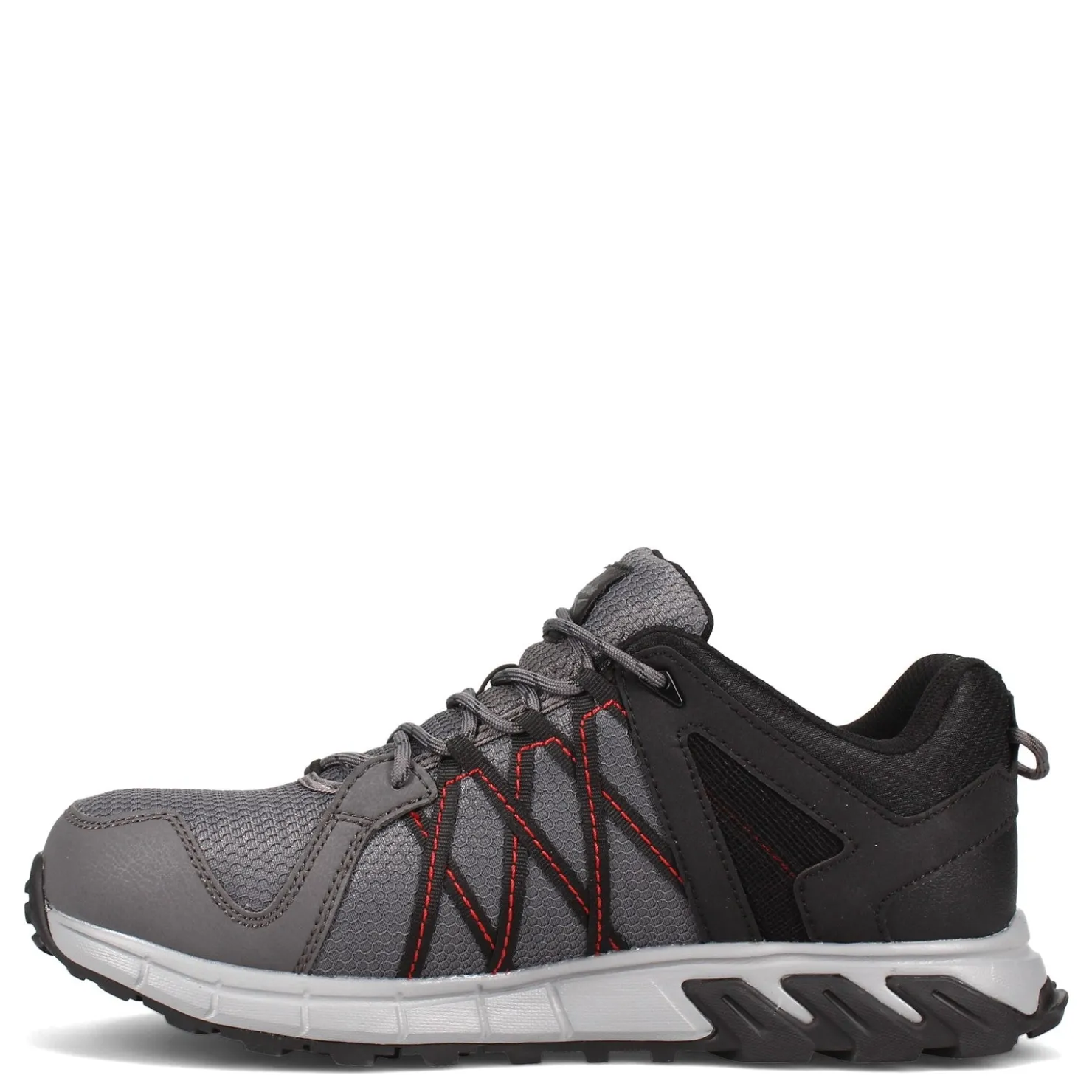 Sneakers & Athletics*Reebok Work Men's , Trail Grip Low Work Shoe Grey Black