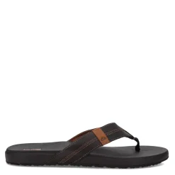 Sandals*Reef Men's , Cushion Bounce Flip-Flop Coffee/Black