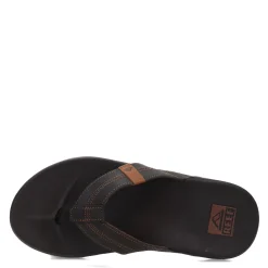Sandals*Reef Men's , Cushion Bounce Flip-Flop Coffee/Black