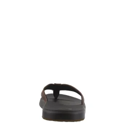 Sandals*Reef Men's , Cushion Bounce Thong Sandal Black/Brown