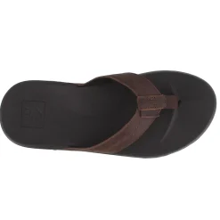 Sandals*Reef Men's , Cushion Bounce Thong Sandal Black/Brown