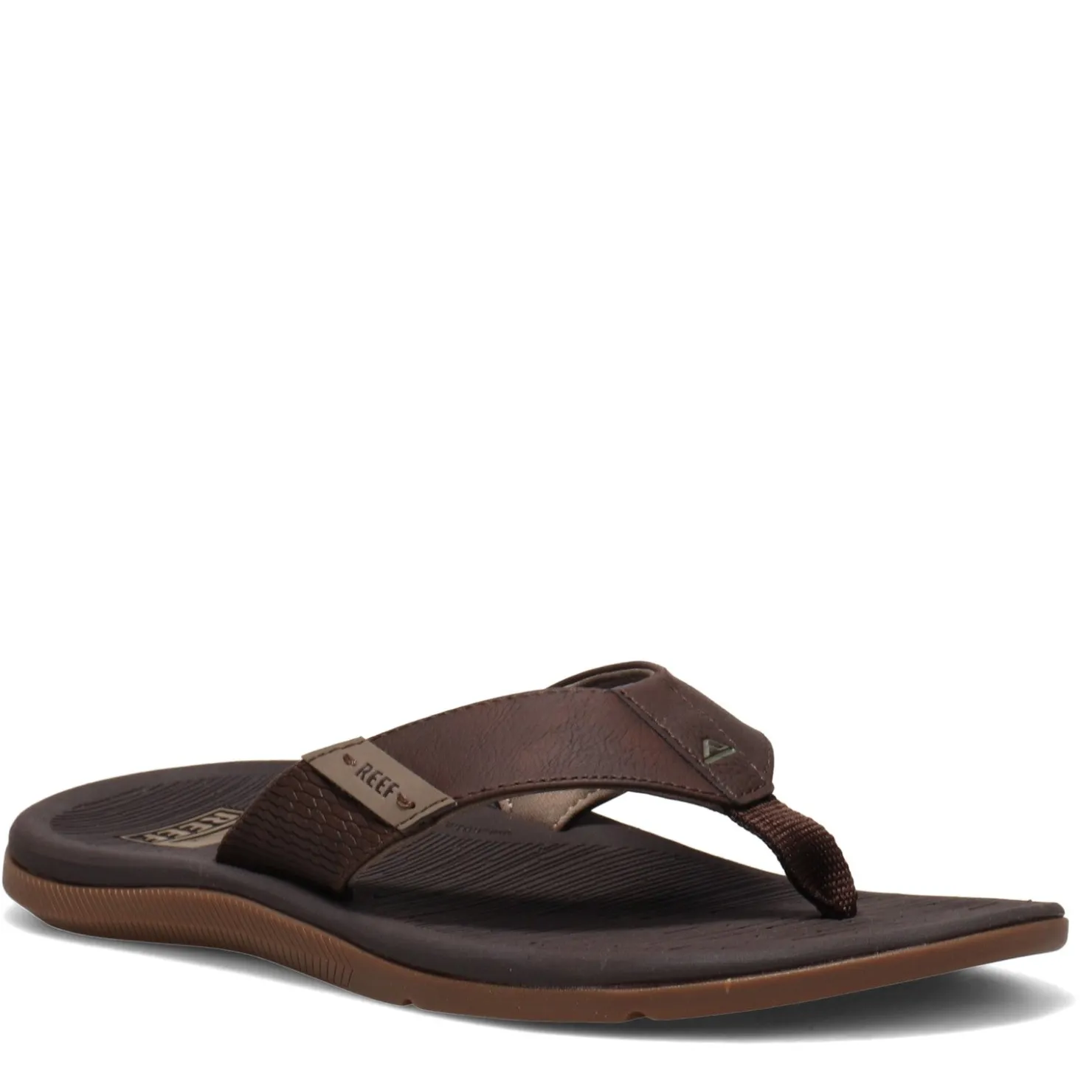 Flip Flops*Reef Men's , Santa Ana Sandal Brown