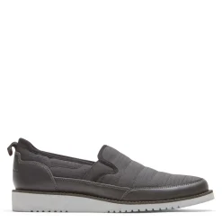 Slip-On Shoes*Rockport Men's , Axelrod Quilted Slip-On Black Ripstop