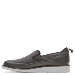 Slip-On Shoes*Rockport Men's , Axelrod Quilted Slip-On Black Ripstop