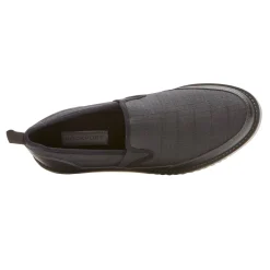 Slip-On Shoes*Rockport Men's , Axelrod Quilted Slip-On Black Ripstop