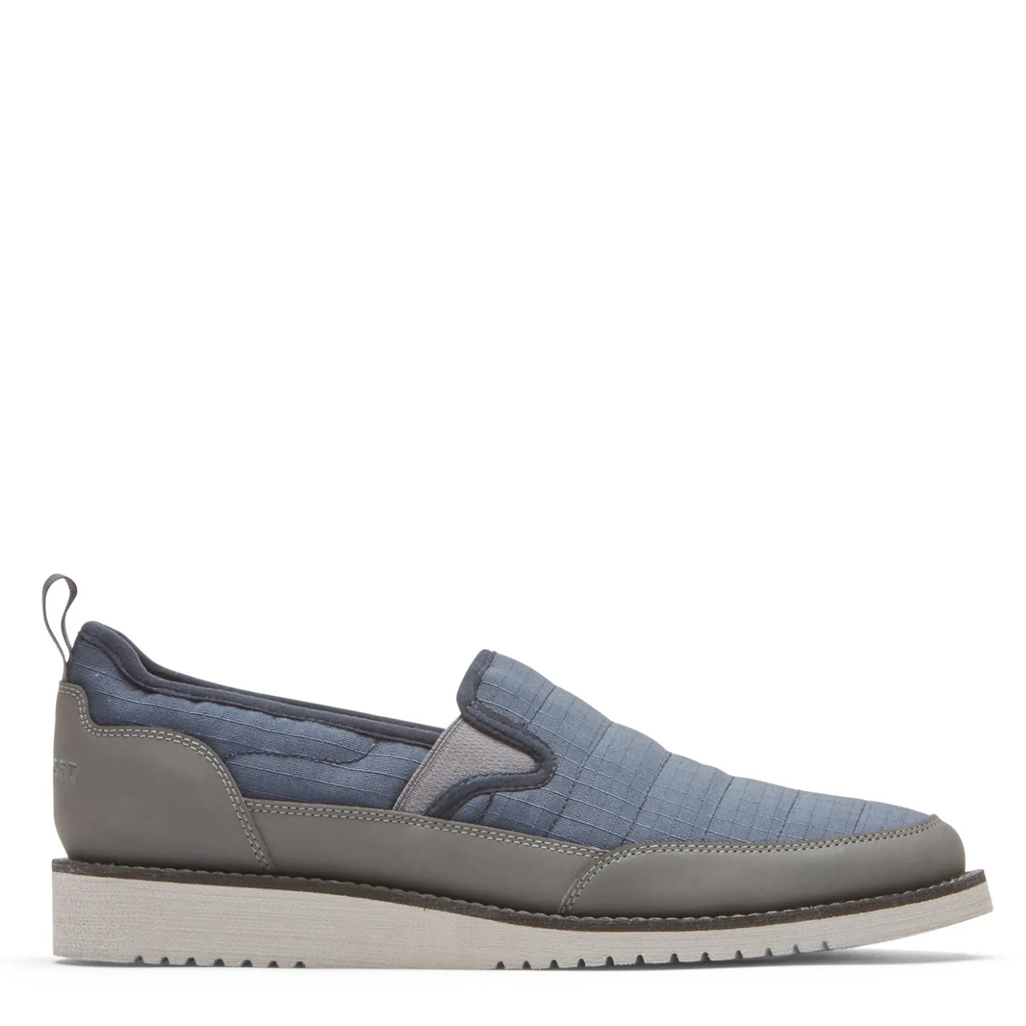 Loafers*Rockport Men's , Axelrod Quilted Slip-On Navy Ripstop