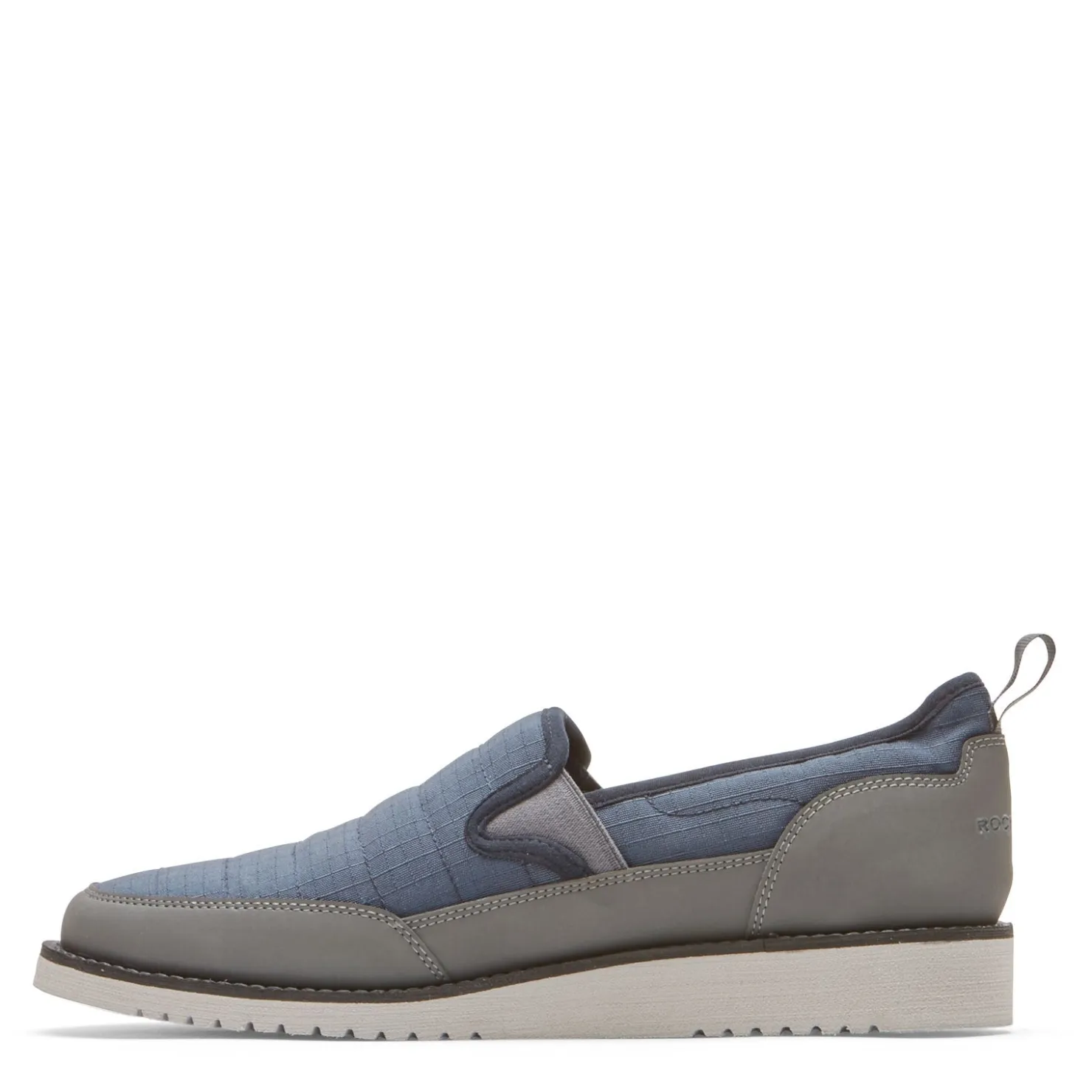 Loafers*Rockport Men's , Axelrod Quilted Slip-On Navy Ripstop