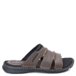 Sandals*Rockport Men's , Darwyn 3 Band Slide Sandal Brown