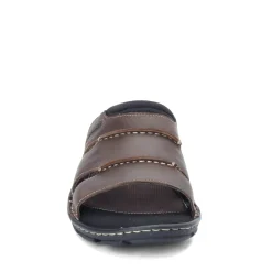 Sandals*Rockport Men's , Darwyn 3 Band Slide Sandal Brown