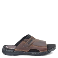 Sandals*Rockport Men's , Darwyn 2 Slide Brown