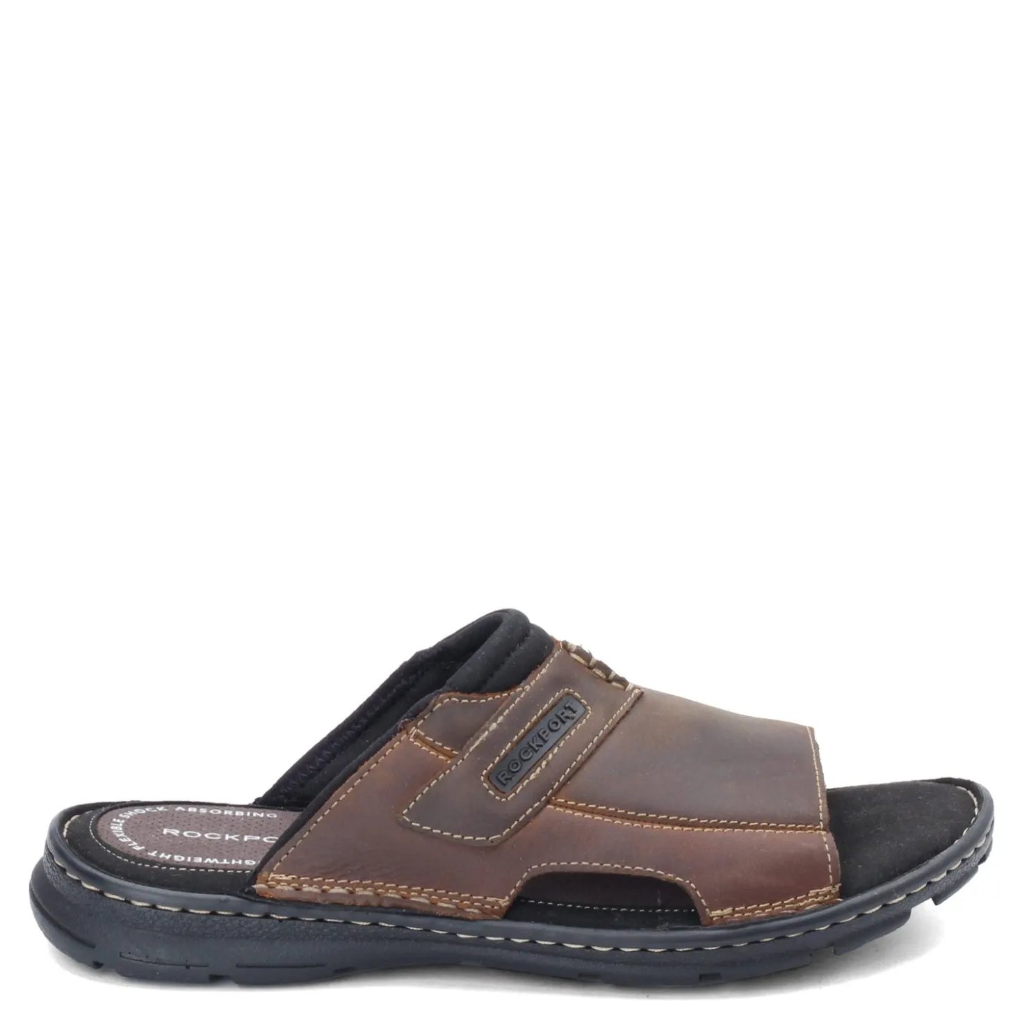 Sandals*Rockport Men's , Darwyn 2 Slide Brown