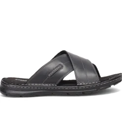Slides*Rockport Men's , Darwyn Cross Band Slide Sandal Black