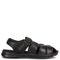 Sandals*Rockport Men's , Darwyn Fisherman Sandal Black