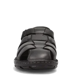 Sandals*Rockport Men's , Darwyn Fisherman Sandal Black