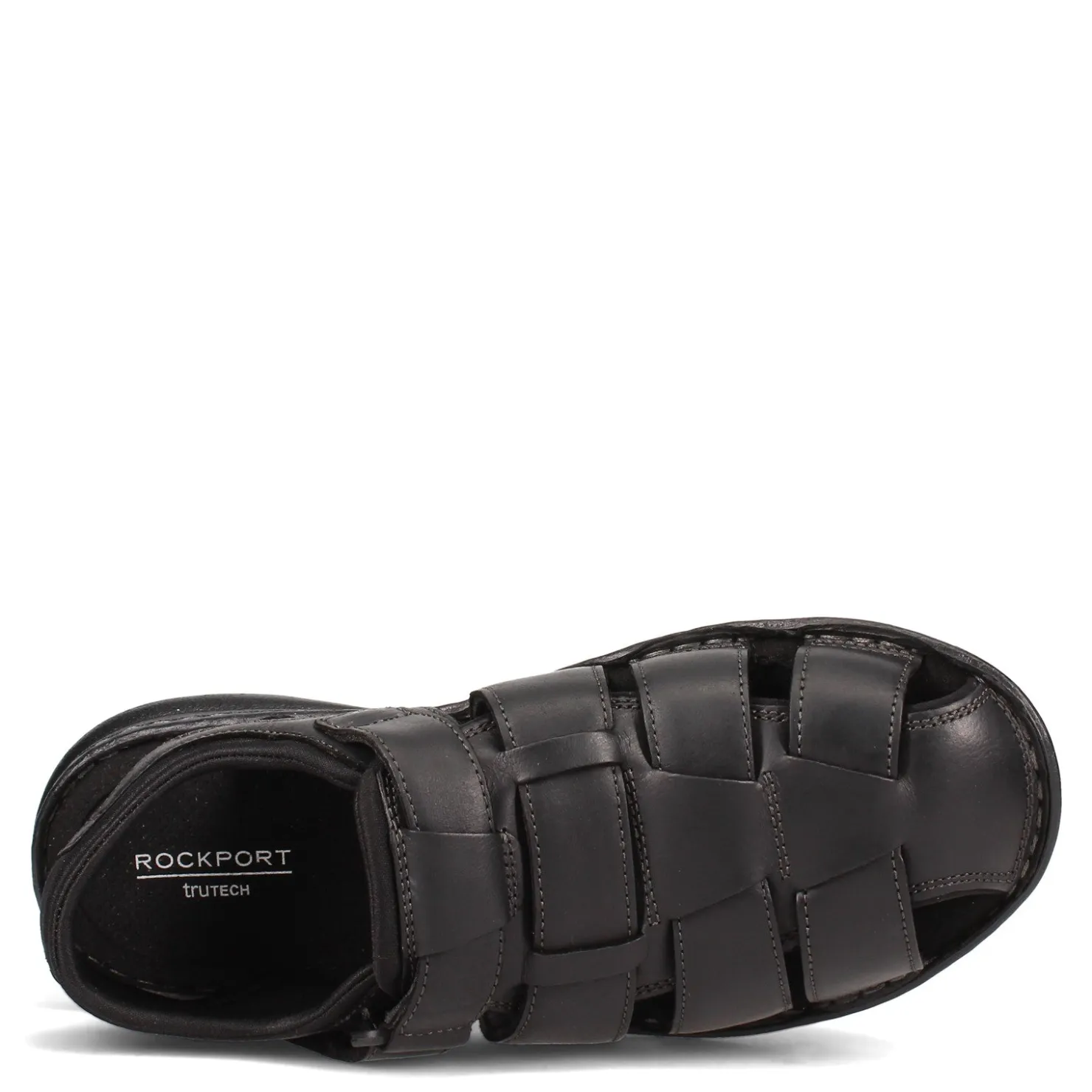 Sandals*Rockport Men's , Darwyn Fisherman Sandal Black