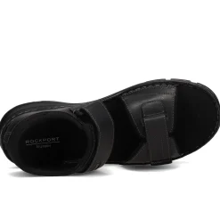 Sandals*Rockport Men's , Darwyn Quarter Strap Sandal Black