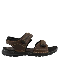 Sandals*Rockport Men's , Darwyn Quarter Strap Sandal Brown