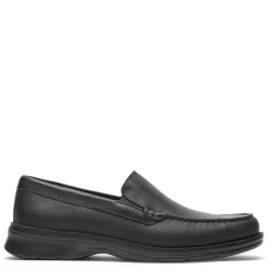 Dress*Rockport Men's , Palmer Ventian Loafer Black Tumbled