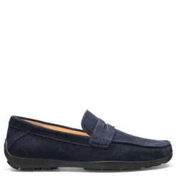 Loafers*Samuel Hubbard Men's , Free Spirit Slip-On Navy Suede