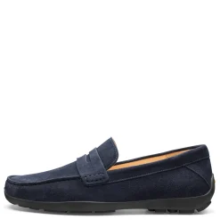 Slip-On Shoes*Samuel Hubbard Men's , Free Spirit Slip-On Navy Suede