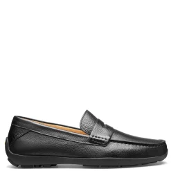 Loafers*Samuel Hubbard Men's , Free Spirit Slip-On Black Leather