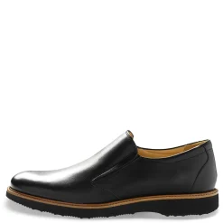 Dress*Samuel Hubbard Men's , Frequent Traveler Slip-On Black Leather