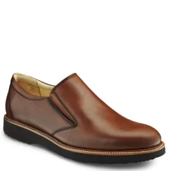 Loafers*Samuel Hubbard Men's , Frequent Traveler Slip-On Whiskey Tan Leather