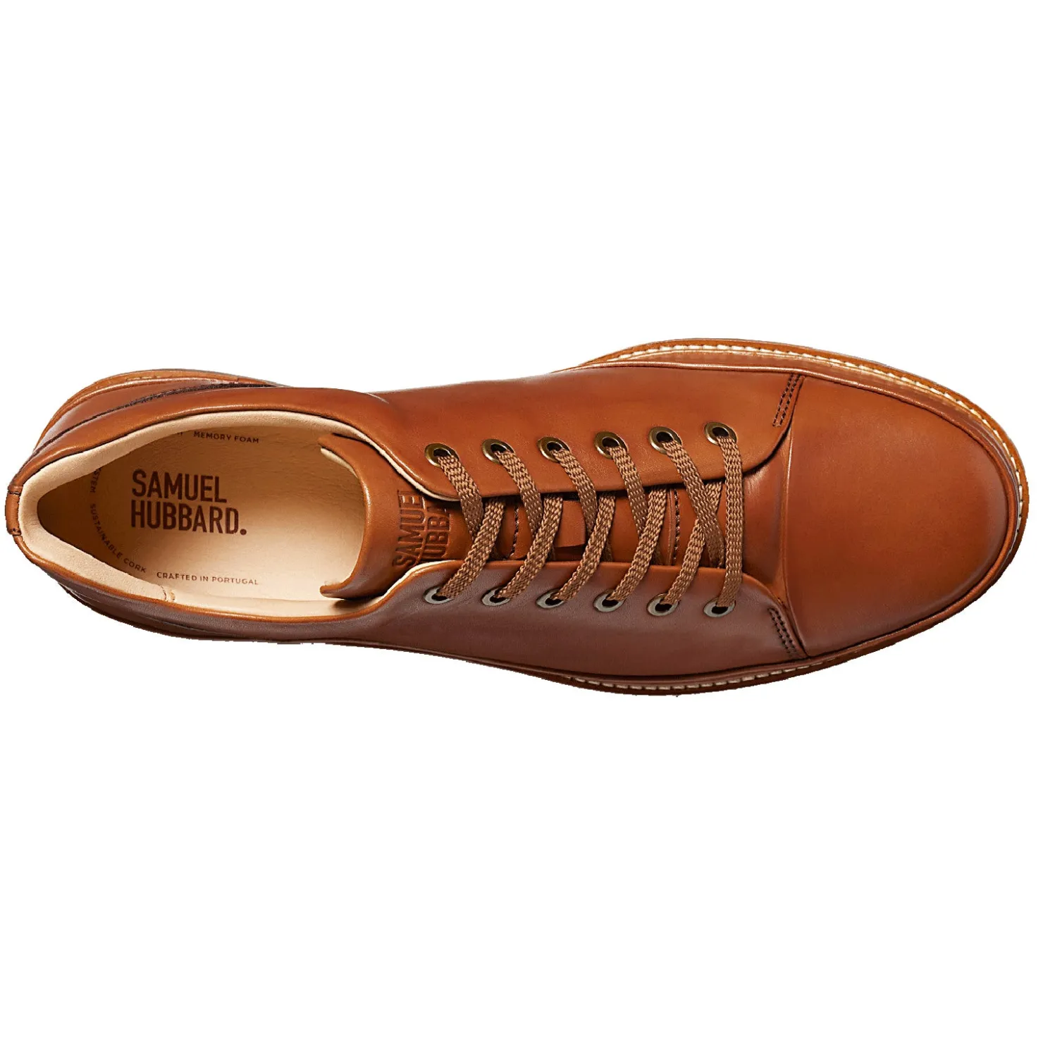 Dress*Samuel Hubbard Men's , Hubbard DressFast Oxford Whiskey Tan Leather